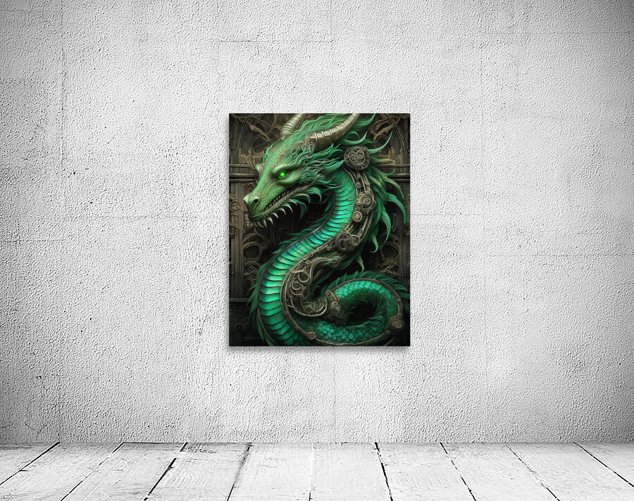 Bright Green Dragon Wall Preview
