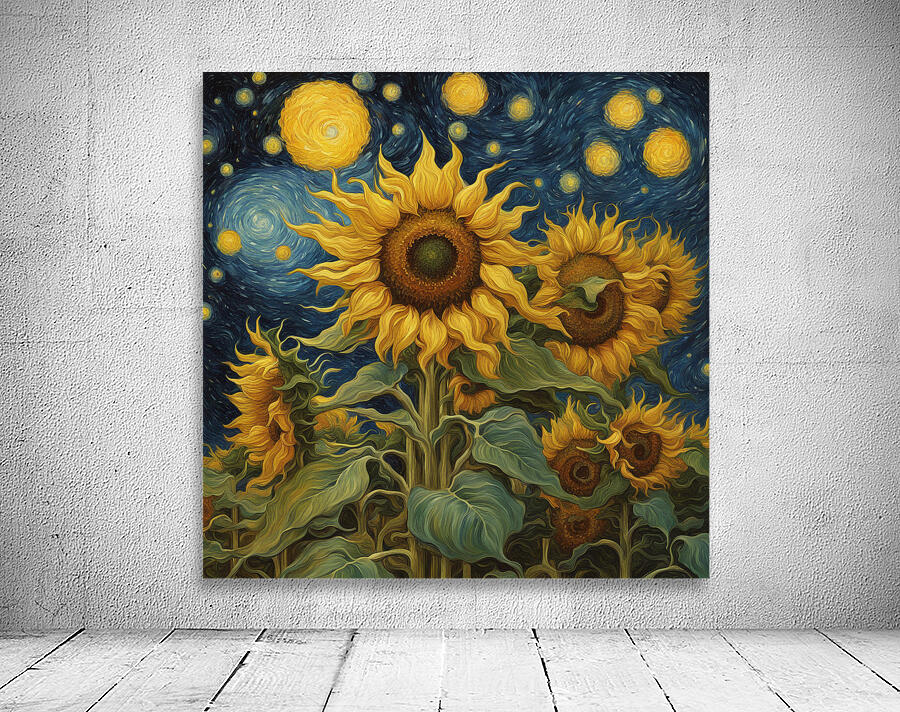 Starry Sunflower Wall Preview