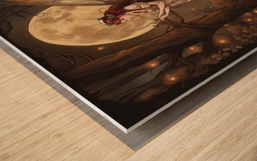 My Friend Wood print