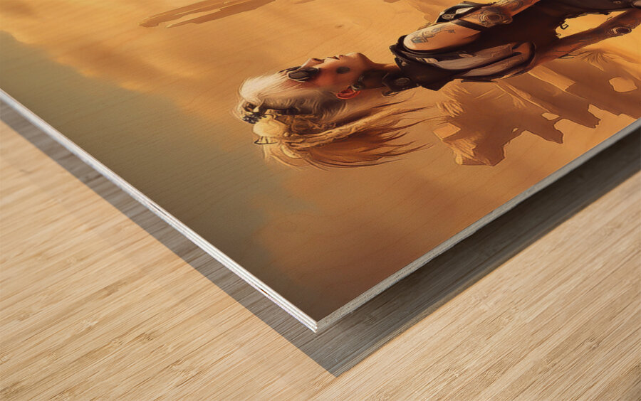 Future Ride Wood print