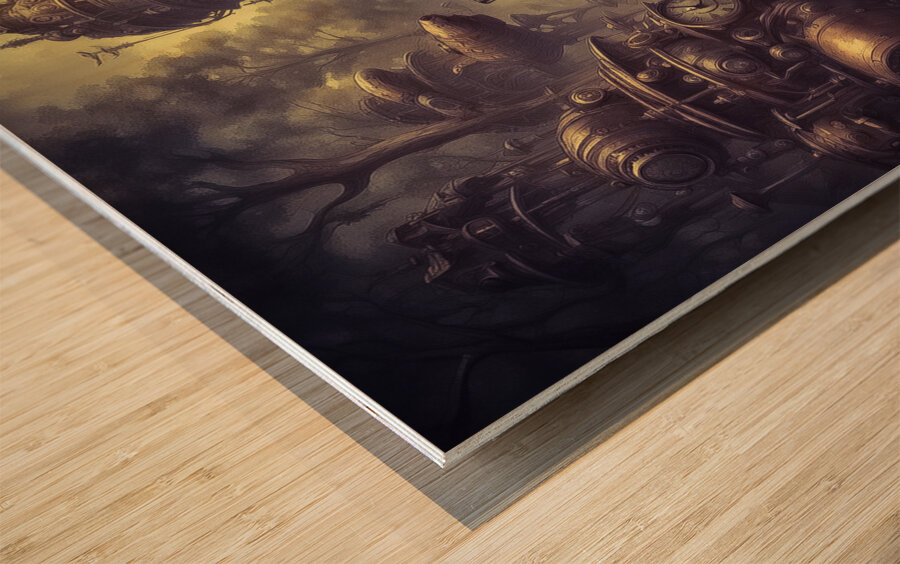 Walk In The Park Wood print