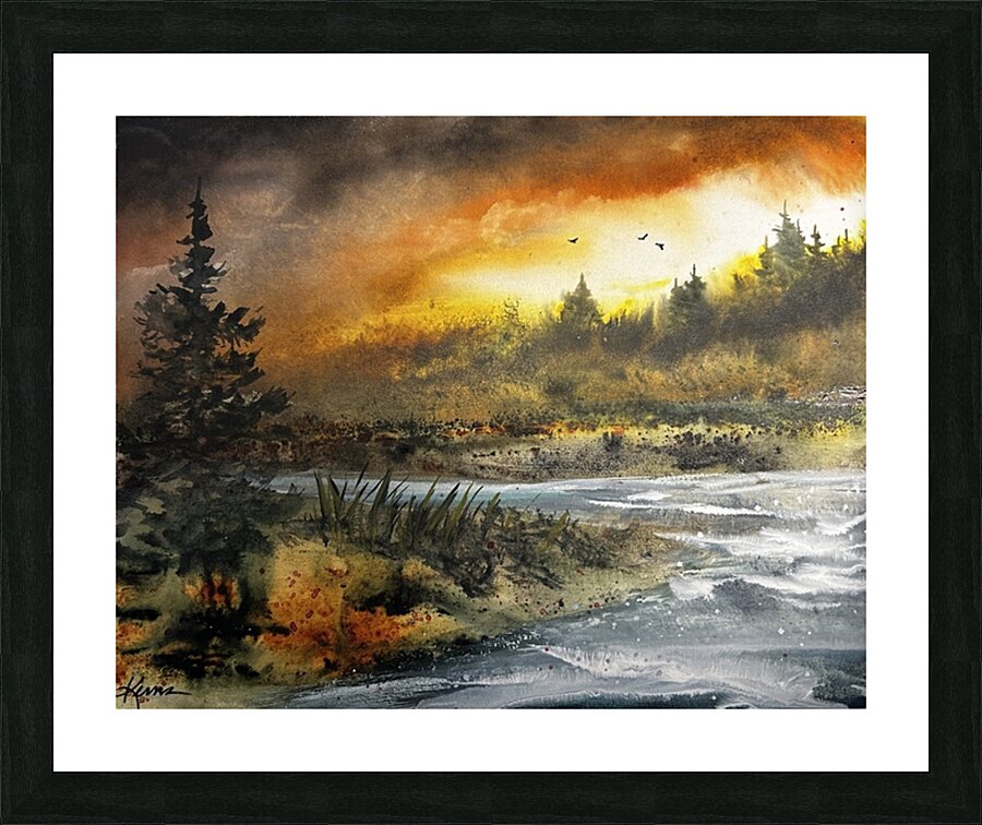 Natures Fury Picture Frame print