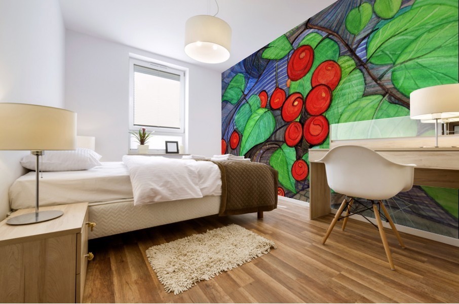 Frutos rojos Mural print
