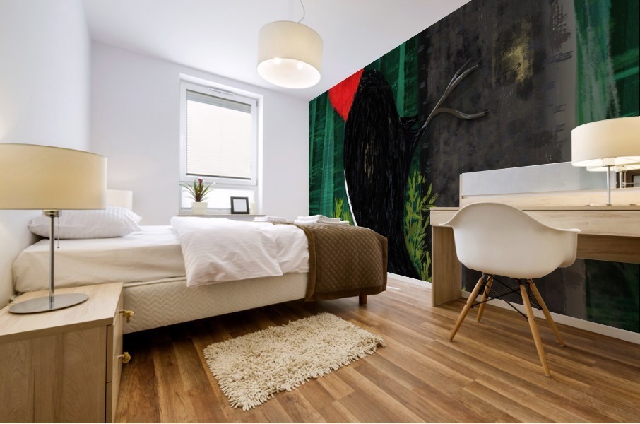 Knock knock knocking Mural print