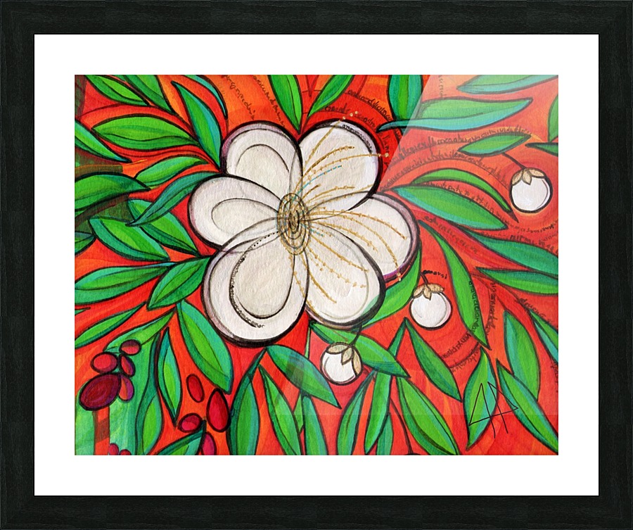 Sunset Flowers Picture Frame print