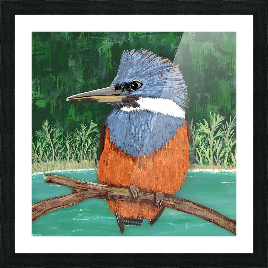 looking for lunch Picture Frame print