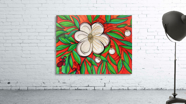 Sunset Flowers Wall Preview