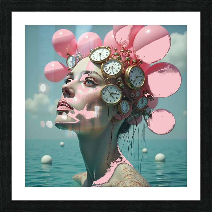 time on Picture Frame print