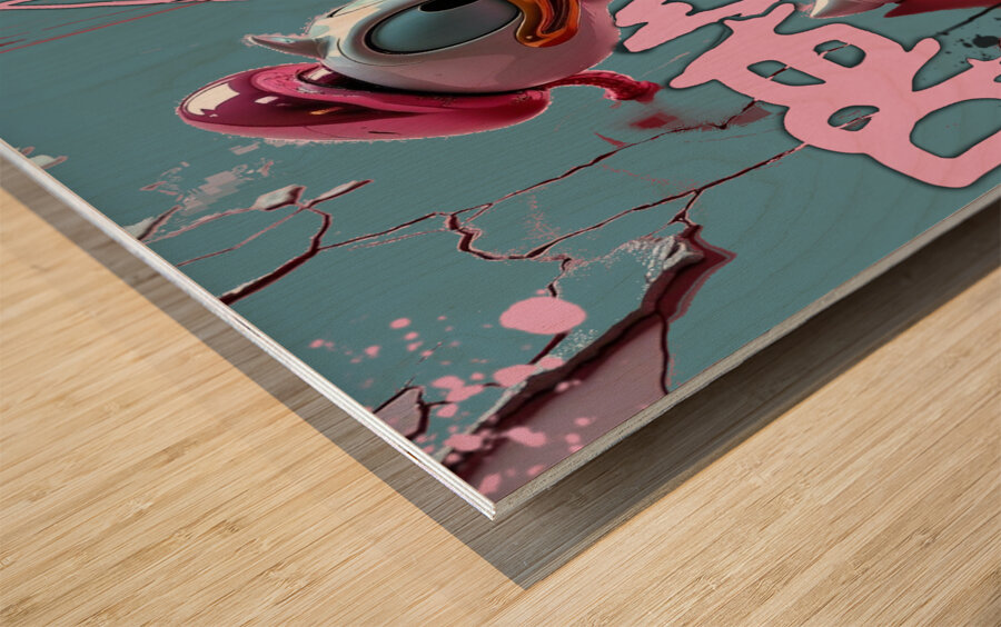 donald duck Wood print