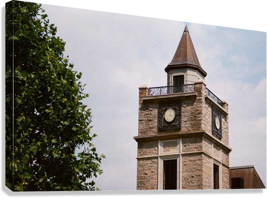 To The Falls Clock Tower Canvas Print