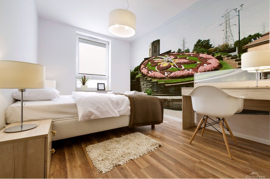The Floral Clock Mural print