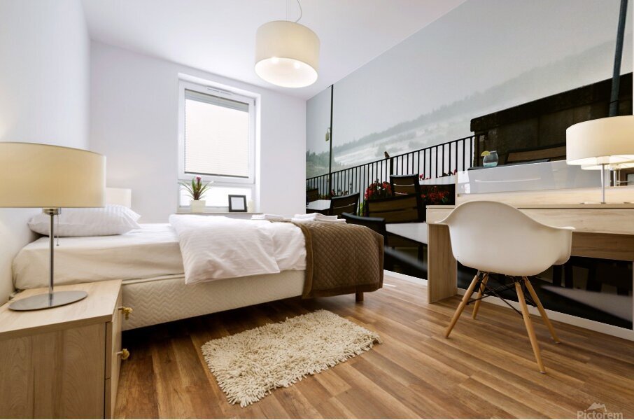 A Bird Near Niagara Falls Mural print