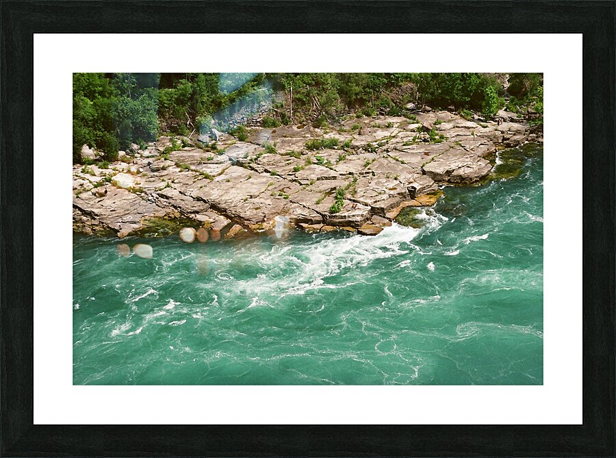Whirlpool Rapids From Above Picture Frame print