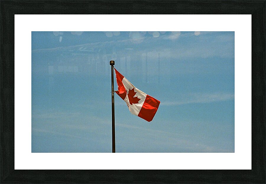 A Canada Flag Picture Frame print