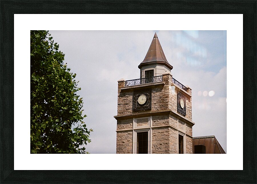 To The Falls Clock Tower Picture Frame print