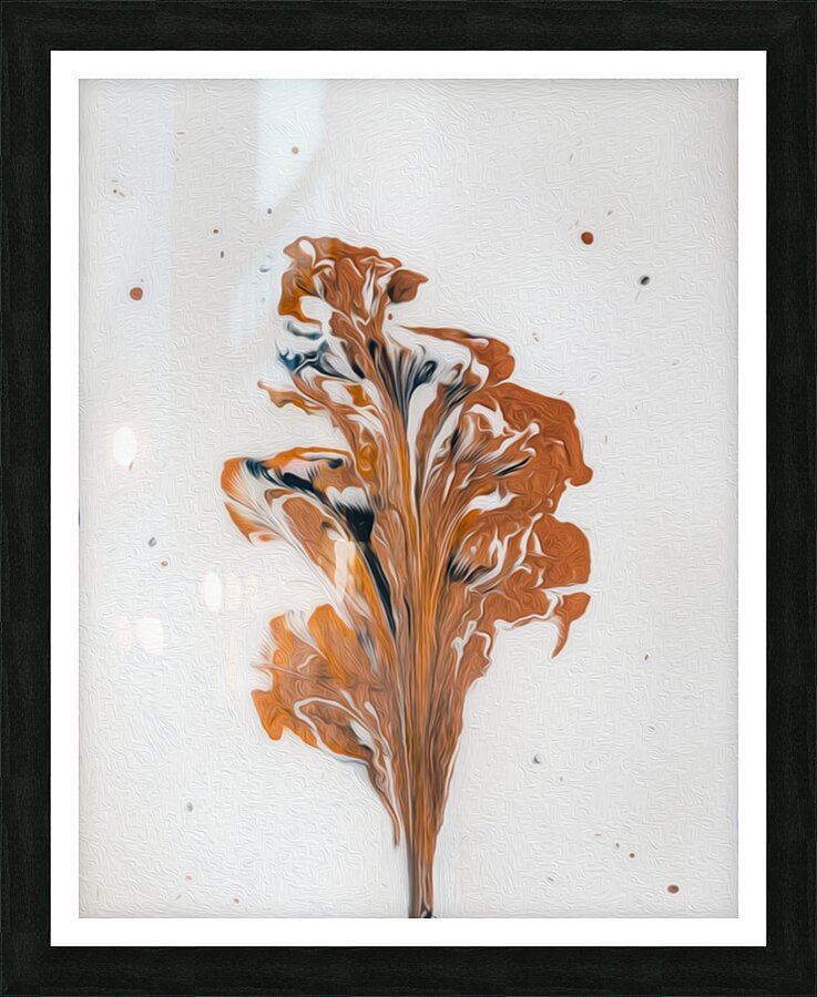 Copper Blossom Chain Pull Picture Frame print