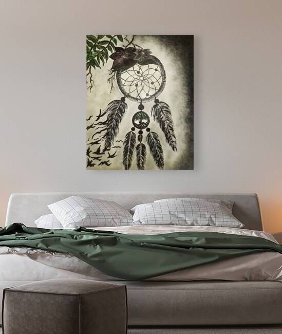 Flower Dreamcatcher by Jennifer Record