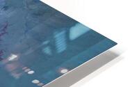 Blue Matte Pour HD Metal print