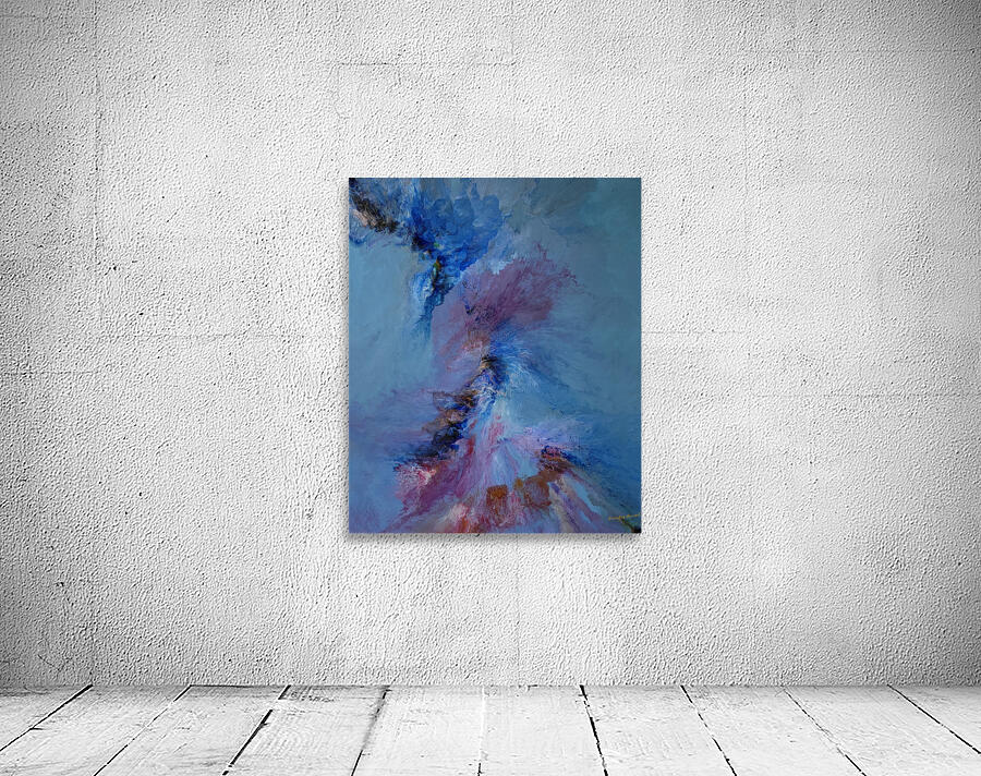 Blue Matte Pour Wall Preview