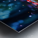 Tilt shift macro illustration of dark Metal print