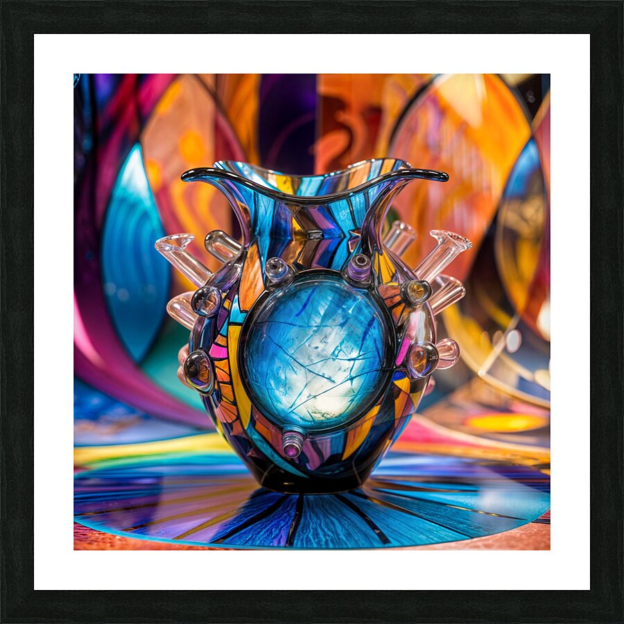 an exquisite one of a kind glass vase showcasing Picture Frame print