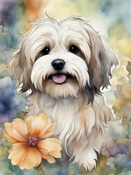 Cute Havanese Dog 4 Digital Download