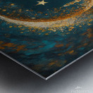 Moslem Mosque Crescent Stars Islamic Painting 6 Metal print