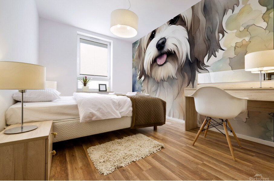 Cute Havanese Dog 4 Mural print