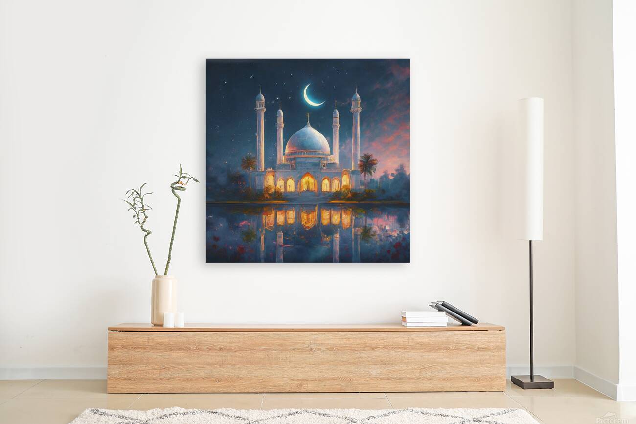 Moslem Mosque Crescent Stars Islamic Painting 7 Reproduction