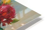 Dahlia and Roses HD Metal print