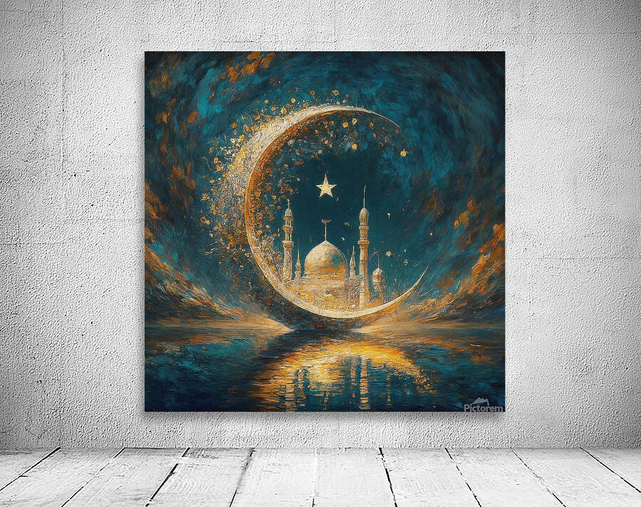 Moslem Mosque Crescent Stars Islamic Painting 6 Wall Preview