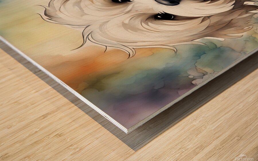 Cute Havanese Dog 4 Wood print