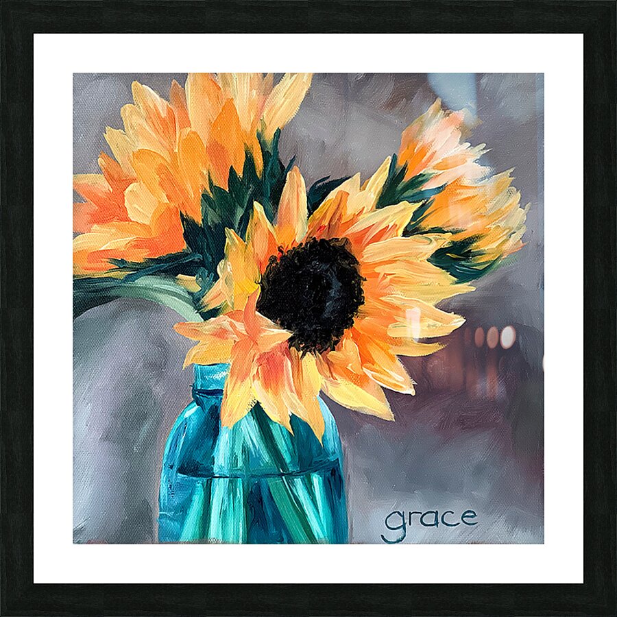 MorningSunflowers Picture Frame print