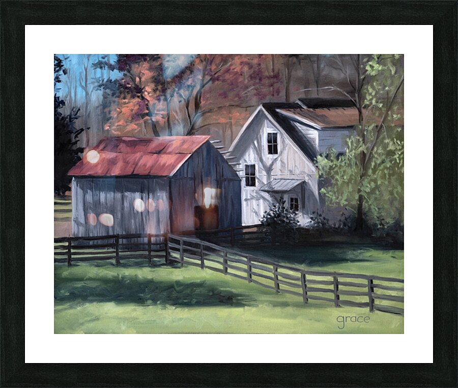 AcrossThePasture Picture Frame print