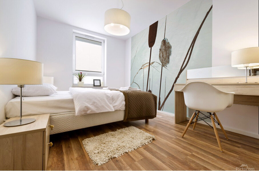 wintercattails Mural print
