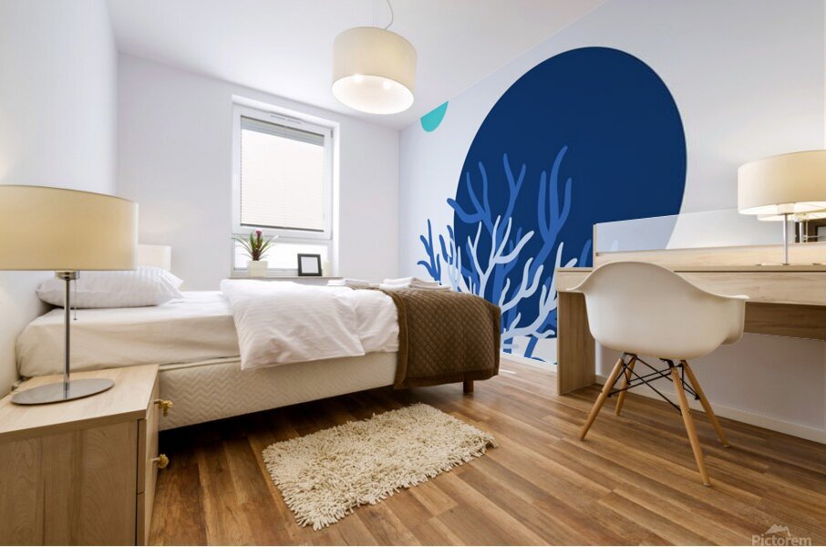Deep Blue I Mural print