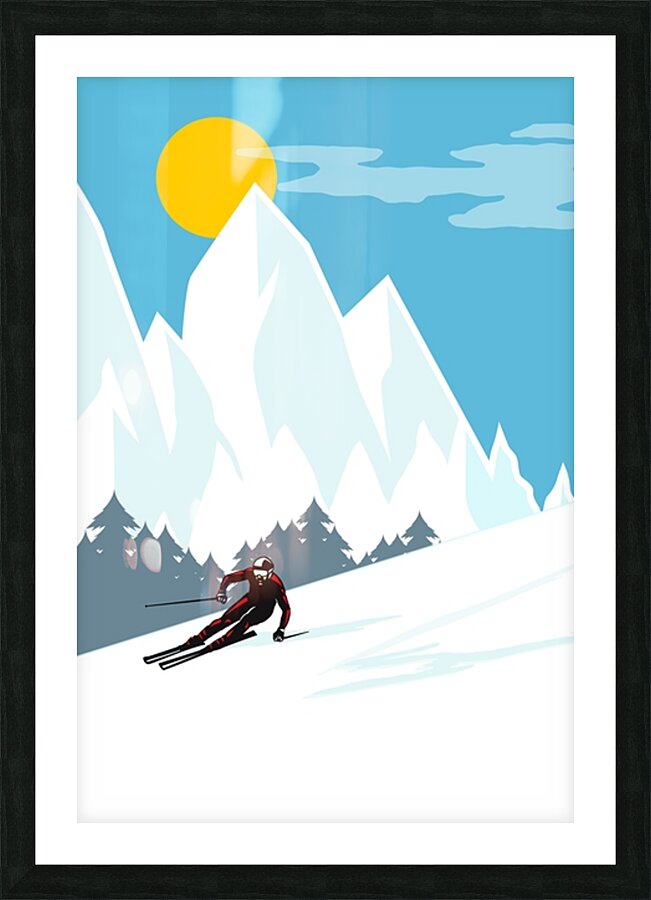 Ski Picture Frame print