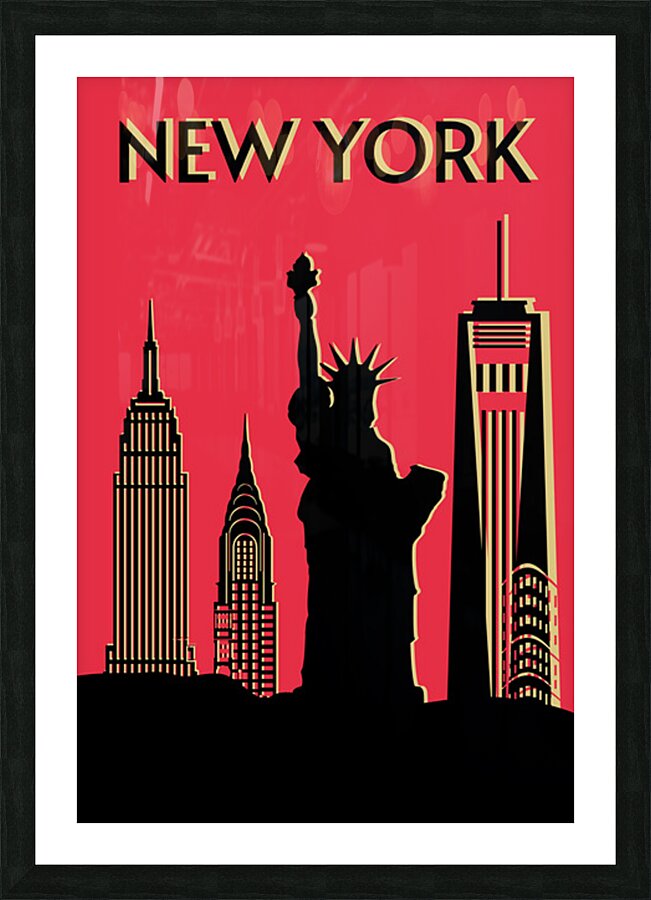 New York Picture Frame print
