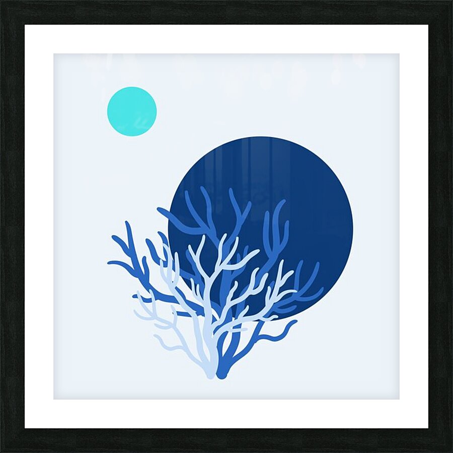 Deep Blue I Picture Frame print