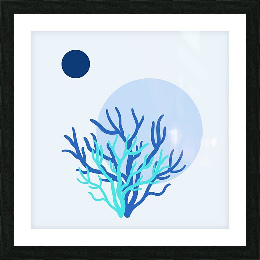 Deep Blue III Picture Frame print