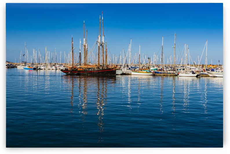 Yachts at Brixham Devon by maggie mccall