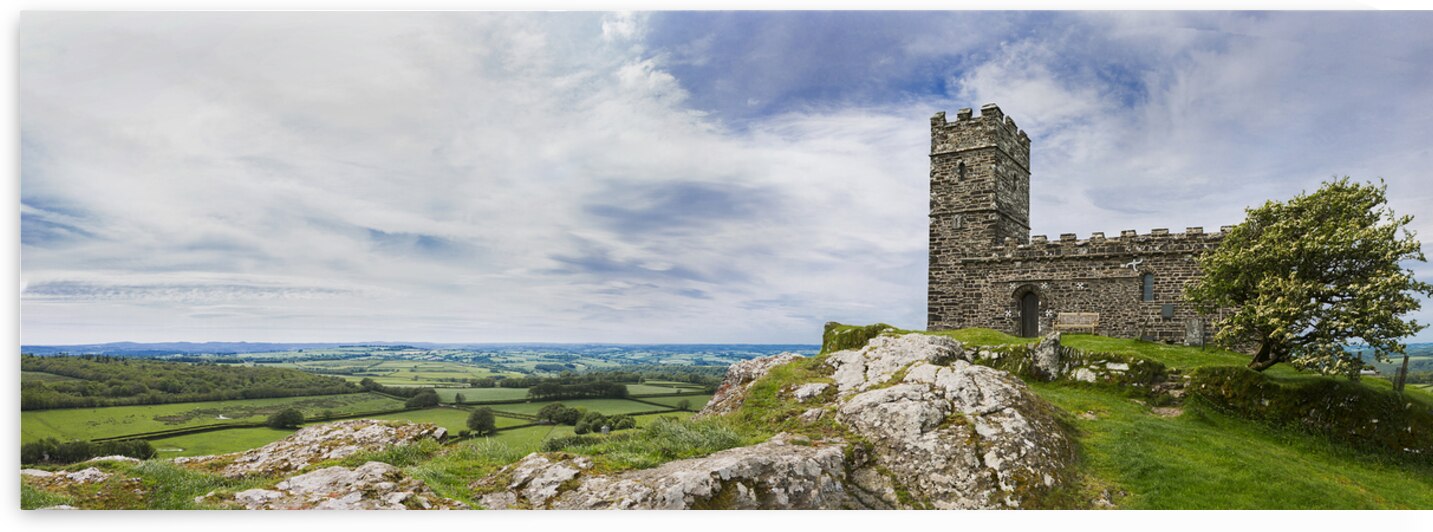 Brentor Panorama by maggie mccall