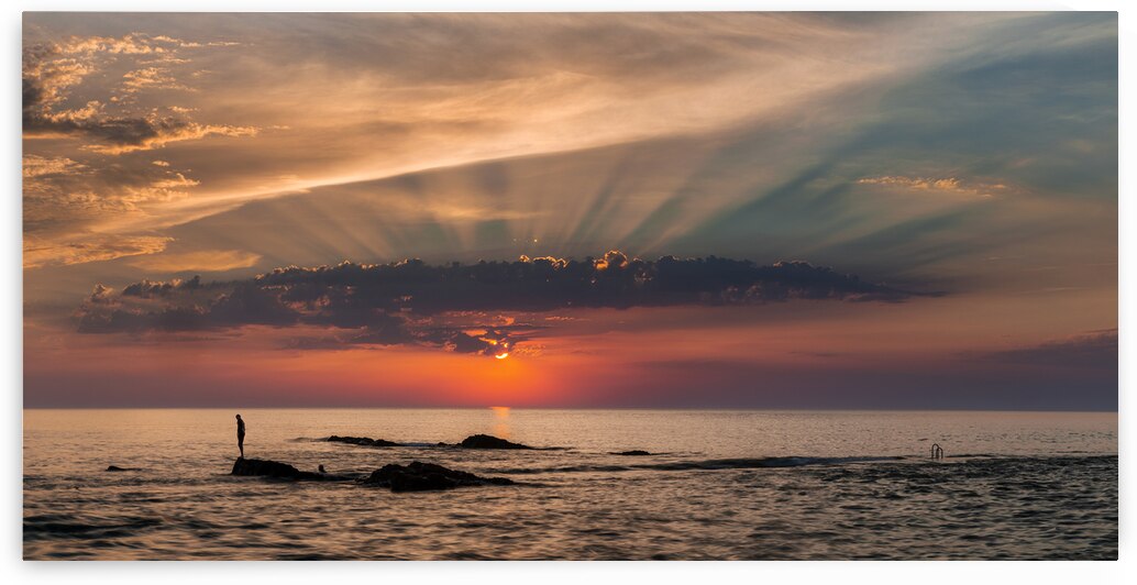 Bude Seapool Summerleaze Beach  Bude Cornwall by maggie mccall