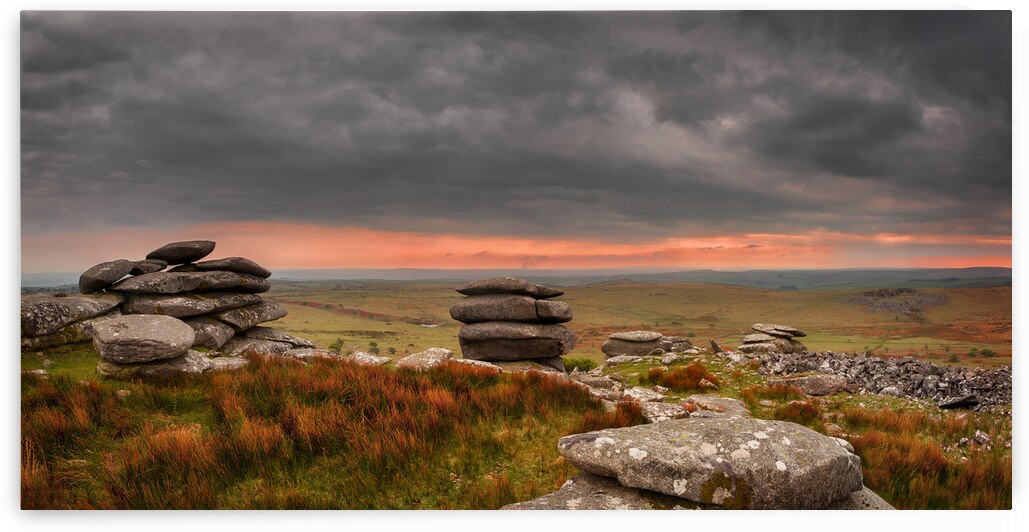 Cheesewring Bodmin Moor Cornwall England by maggie mccall