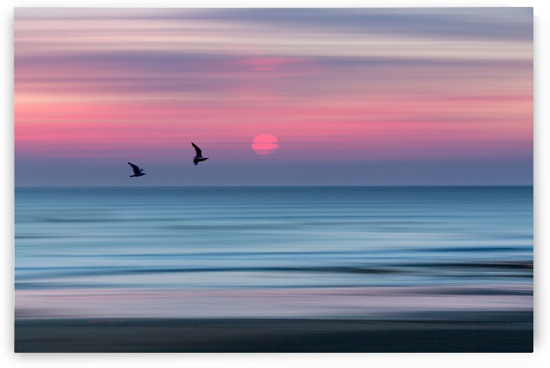 Impressionistic Sunset at Widemouth Bay Bude Cornwall. by maggie mccall