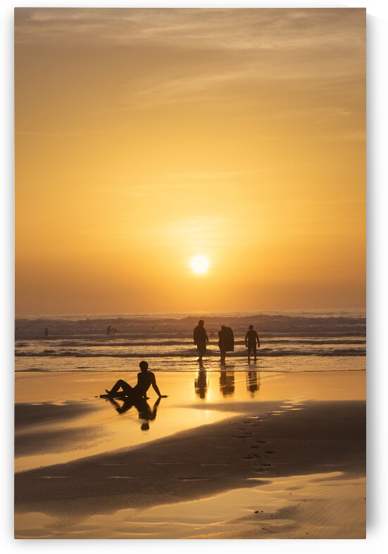 Widemouth surfer Cornwall by maggie mccall