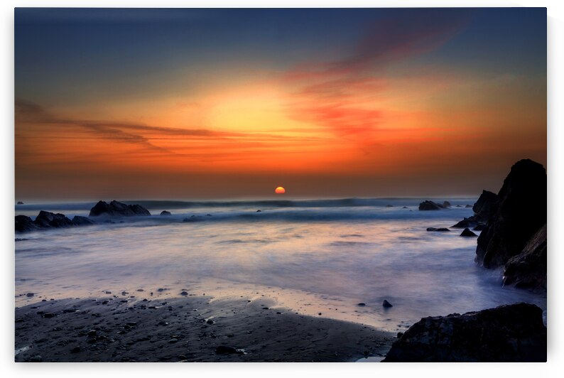 Widemouth Sunset Cornwall Long exposure by maggie mccall