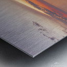 Crooklets Beach Sunset Bude Cornwall Metal print