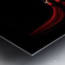 Red Semi Nude Kaleidoscope Metal print