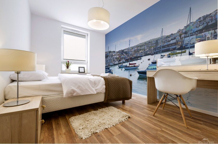 Brixham Harbour Devon Mural print